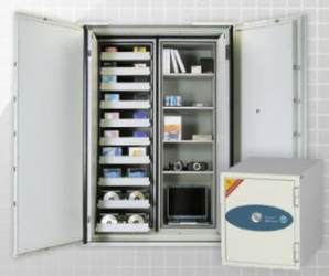 0157 - Fireproof Media Vault, Safe