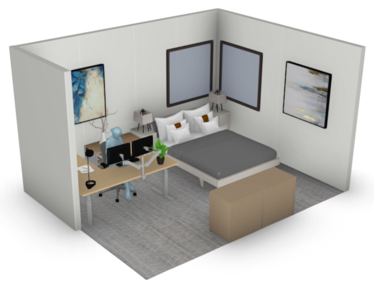 15 x 12 Bedroom Layout